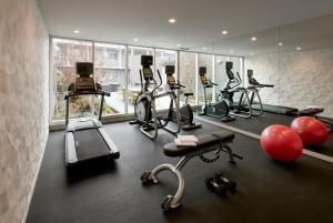 Fitness centrum a/nebo fitness zařízení v ubytování Hotel Lucent
