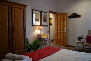 Postel nebo postele na pokoji v ubytování La Casita (Villa cerca de Peñíscola y Morella)