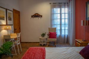 Postel nebo postele na pokoji v ubytování La Casita (Villa cerca de Peñíscola y Morella)