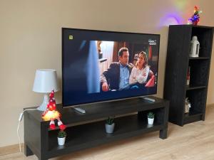 Televízia a/alebo spoločenská miestnosť v ubytovaní Apartament Górski