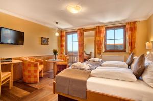 TV a/nebo společenská místnost v ubytování Panoramahotel Grobauer