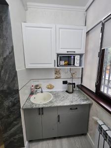 Dapur atau dapur kecil di 2-ка, центр города LUX +12 gambar