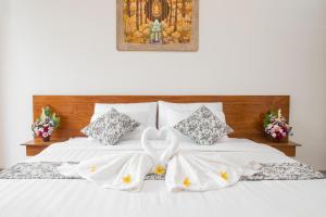 Postel nebo postele na pokoji v ubytování Siboghana retreat