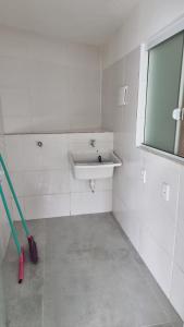 Koupelna v ubytování Apartamento com 1 quarto próximo à UFSC Trindade + 1 fotografie