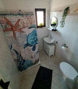 Koupelna v ubytování Appartement Leo