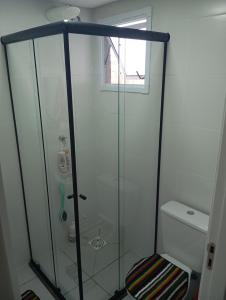 Et badeværelse på Apartamento Terreo