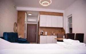 Postel nebo postele na pokoji v ubytování Mecks apartmani
