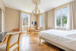 Postel nebo postele na pokoji v ubytování La Dixmeresse