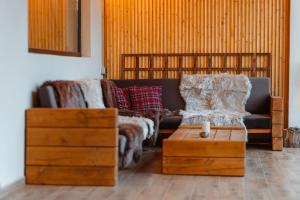 Posezení v ubytování Chalet Belle Vue