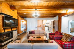 Posezení v ubytování Chalet Belle Vue