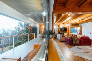 Posezení v ubytování Chalet Belle Vue