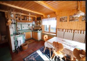 Dapur atau dapur kecil di Gorska koča Krvavec