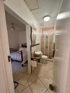 Bilik mandi di Guesthouse Oaktree fourways