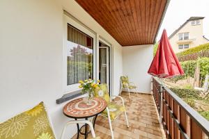 Balkoni atau teres di Ferienwohnung Liva Wohnung C