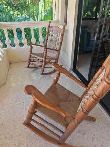 Balkón nebo terasa v ubytování Habitación cuádruple Casa Grande Corales del Sur