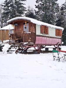 les Refuges du Chalet durante l'inverno