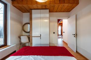 Postel nebo postele na pokoji v ubytování Chalet Belle Vue