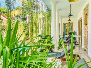 Zahrada ubytování Eton Villa