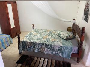 Postel nebo postele na pokoji v ubytování Gîte hozana