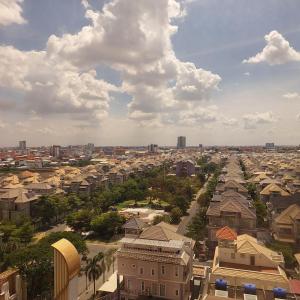 Nespecifikovaný výhled na destinaci Phnompenh nebo výhled na město při pohledu z apartmánu