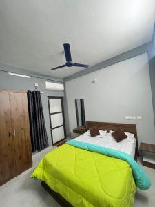 Ένα ή περισσότερα κρεβάτια σε δωμάτιο στο Castle apartment