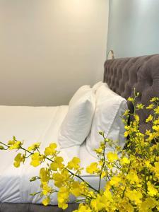 Katil atau katil-katil dalam bilik di Sky View Memory Inn