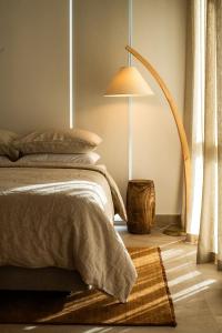 Ένα ή περισσότερα κρεβάτια σε δωμάτιο στο Hygge House - 300m to the beach