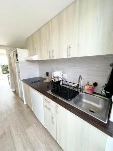 Kuchnia lub aneks kuchenny w obiekcie Maisonnette de charme Refaite à neuf Vue mer