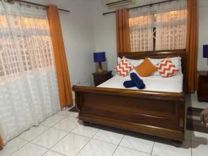 Postel nebo postele na pokoji v ubytování Leo Selfcatering