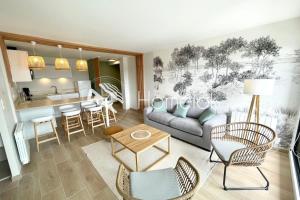 Kuchyňa alebo kuchynka v ubytovaní T3 Neuf Archi Cocooning Terrasse Face à la mer