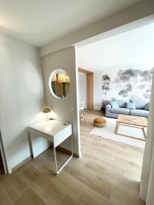 Posteľ alebo postele v izbe v ubytovaní T3 Neuf Archi Cocooning Terrasse Face à la mer