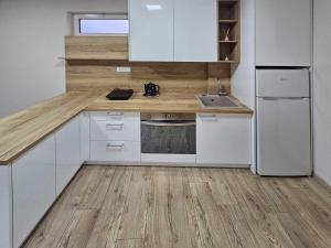 Kuchyň nebo kuchyňský kout v ubytování Apartman LENI2 u centru Zajecara