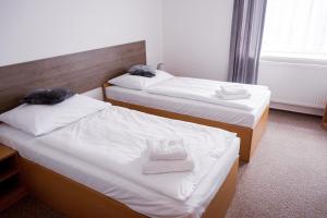 Letto o letti in una camera di Hotel Arena Liberec