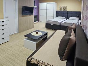 Ένα ή περισσότερα κρεβάτια σε δωμάτιο στο Apartman LENI2 u centru Zajecara