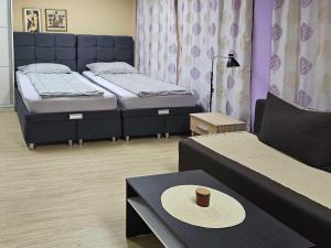 Ένα ή περισσότερα κρεβάτια σε δωμάτιο στο Apartman LENI2 u centru Zajecara