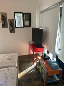 TV a/nebo společenská místnost v ubytování Jarmenovci Glamping Resort