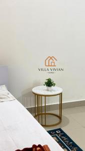 Postel nebo postele na pokoji v ubytování Villa Vivian Luxury AC