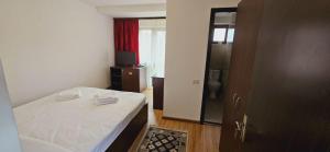 Postel nebo postele na pokoji v ubytování Hotel Bran Stoker