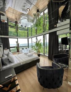 Katil atau katil-katil dalam bilik di Sapanca Paradise Hotel
