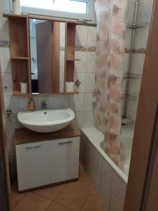Koupelna v ubytování 3 Zimmer Wohnung