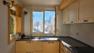 Dapur atau dapur kecil di Alpine Escape Mont Blanc at Your Window
