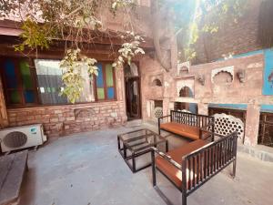 Αίθριο ή υπαίθριος χώρος στο JHANKAR Haveli