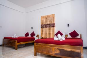 Rúm í herbergi á Theevanni Resort