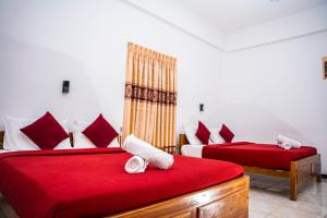 Rúm í herbergi á Theevanni Resort