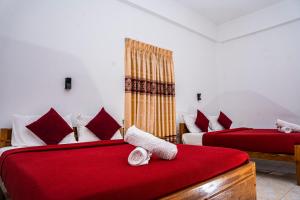 Rúm í herbergi á Theevanni Resort