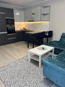 Kuchyň nebo kuchyňský kout v ubytování Komarom Luxe Apartment