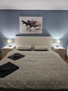Ένα ή περισσότερα κρεβάτια σε δωμάτιο στο Sleep here