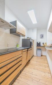 Dapur atau dapur kecil di Apartment am Altmarkt