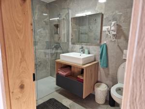 Et badeværelse på Apartmaji Pr Ambružarju + 44 billeder