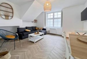 Posezení v ubytování Appartement Cosy Rennes Centre Historique - 4 personnes